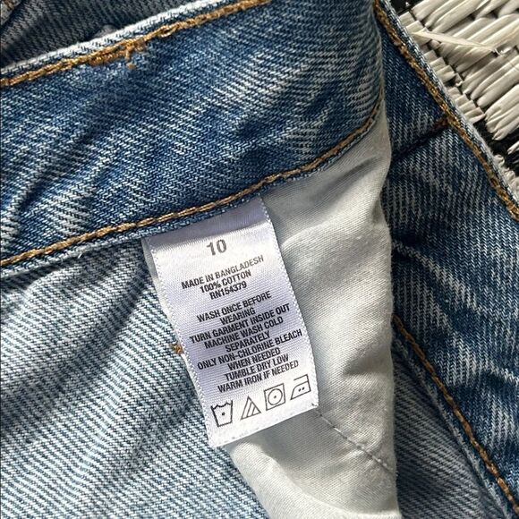 Aeropostale 90s High Rise Denim Shorts size 10 - Picture 6 of 8